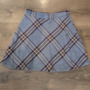 Gray Mini Plaid Skirt sz. Small